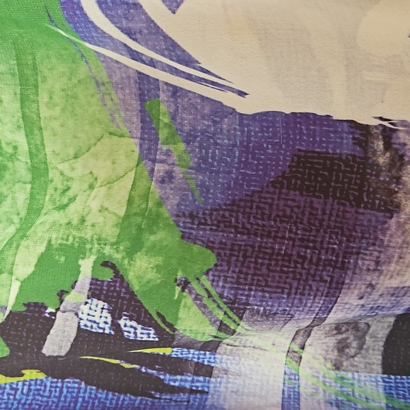 🌺 I.N. Studio Woman Multi-Color Blue Black Flowy Tank Lining Blouse Size 1X - Picture 6 of 13